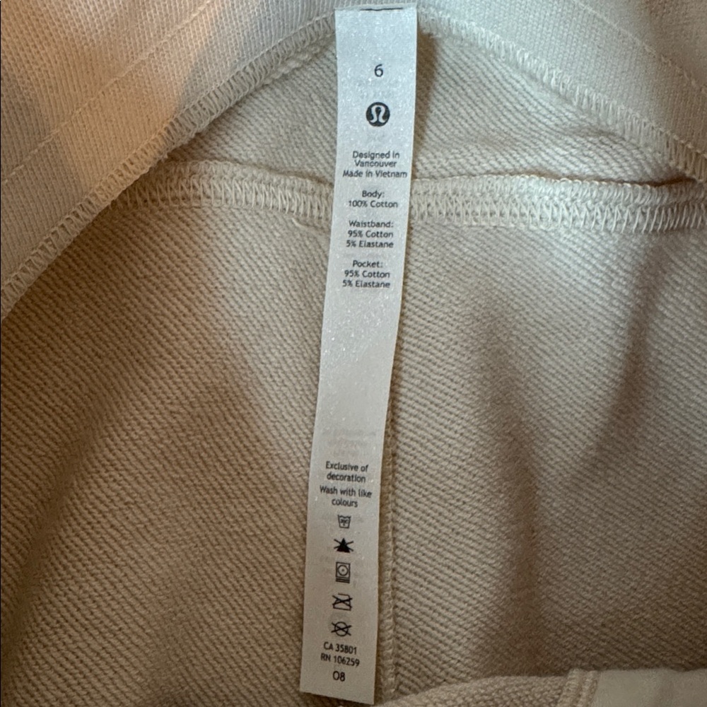 lululemon White Opal Joggers Size 6 - Picture 16 of 16